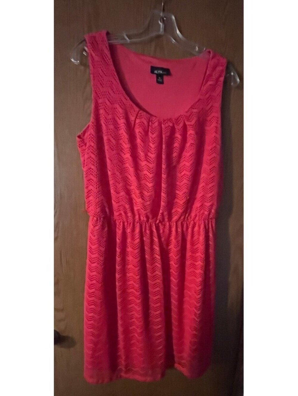 Vibrant Pink Lace Dress Size 14